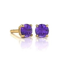1 1/2 ct. t.w. Gemstone Stud Earrings 14K Gold
