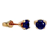 1/2 ct. t.w. Gemstone Stud Earrings Yellow Gold