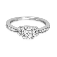 0.25CTTW Diamond Ring Sterling Silver