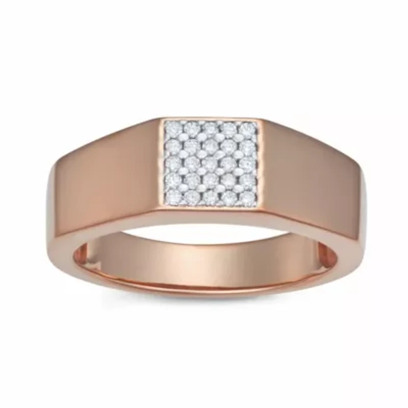 Lab Created 0.25CTTW DIAMOND MENS RING GOS