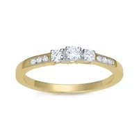 Lab Created 0.25CTTW  DIAMOND RING 10KY