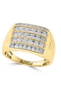 Diamond Ring In 10K Yellow Gold