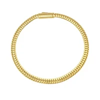 14k Gold THICK 4.5mm Snake Chain Bracelet