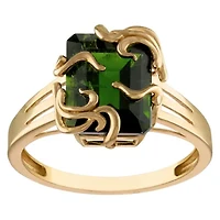 10K Gold Ruby Medusa Ring
