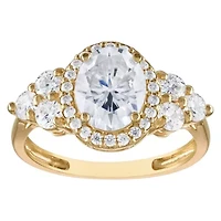 Lab Created 10K Gold Moissanite Ring