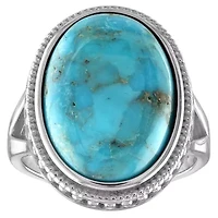 Sterling Silver Copper Turquoise Ring