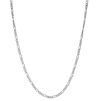 14K Gold Over Silver Figaro Chain Necklace