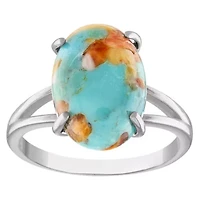 Sterling Silver Oyster Turquoise Ring