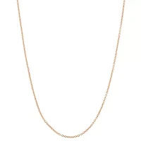 14K Rose Over Silver Adjustable Curb Chain