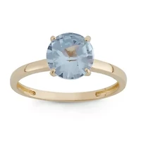 Lab Created 10Kt Gold Sapphire Solitaire Ring