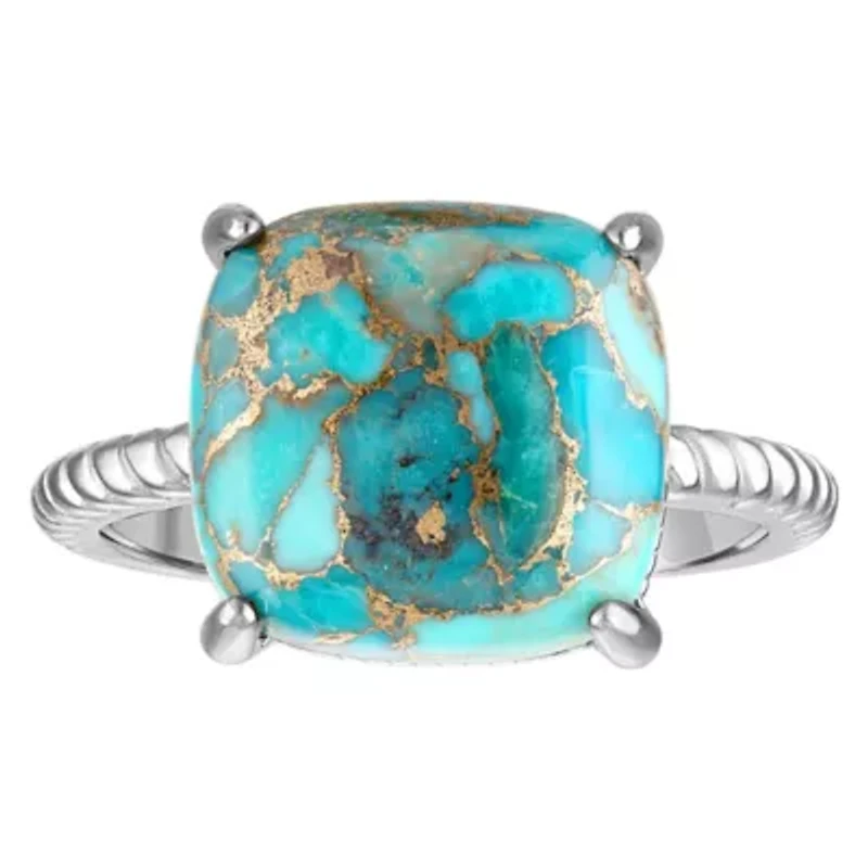 Sterling Silver Copper Turquoise Ring