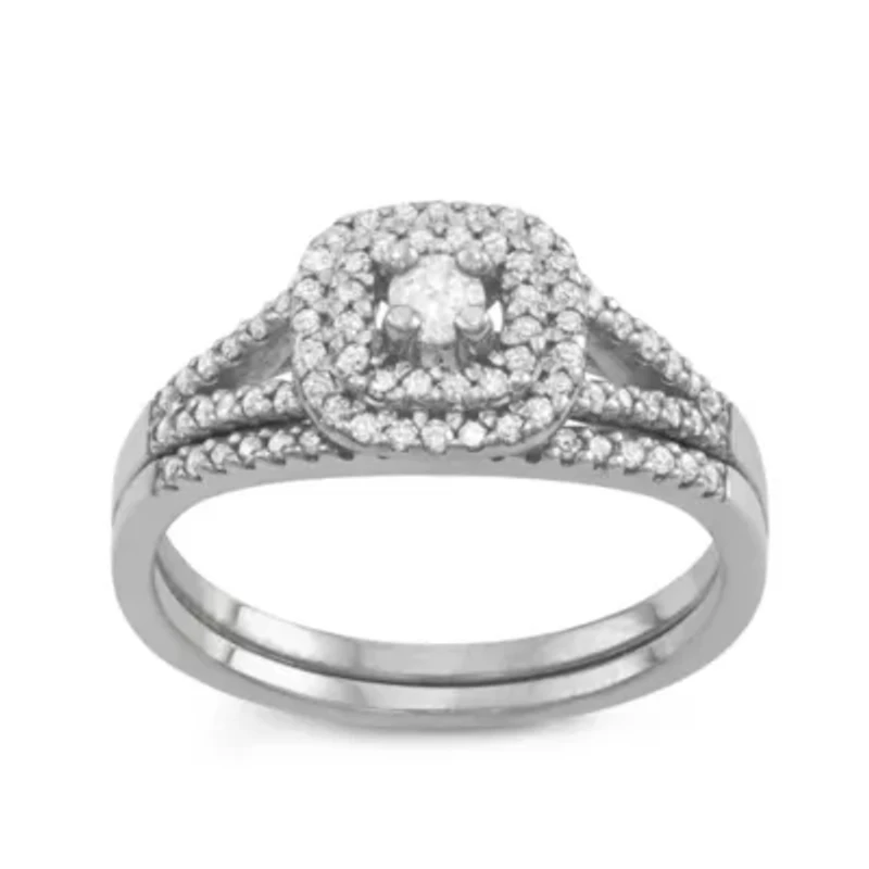 Sterling Silver Diamond Ring