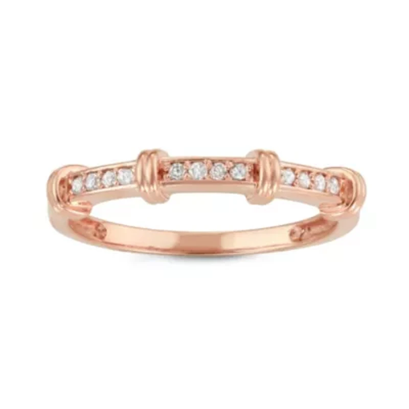 10Kt Rose Gold Diamond Ring