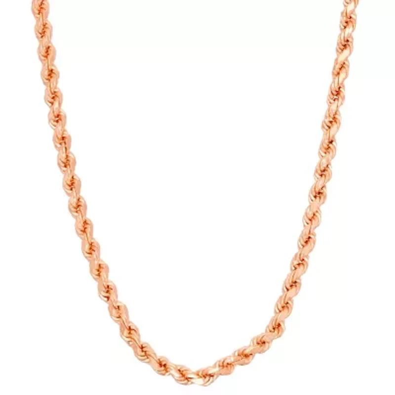 Sterling Silver 2.4mm Rope Chain Necklace