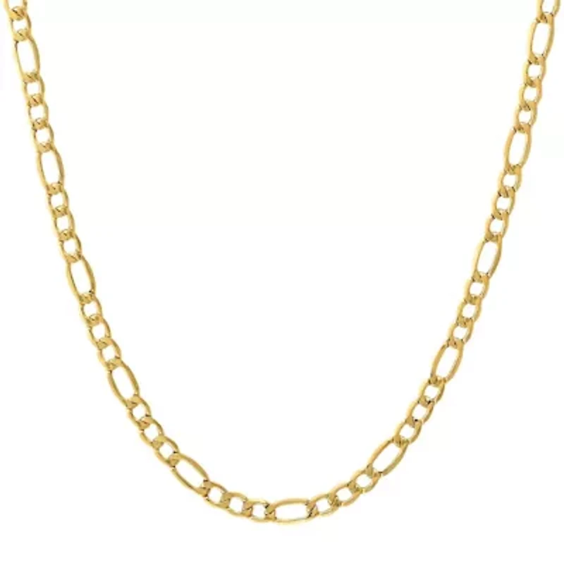 14Kt Gold Men's 5.45mm Figaro Chain Necklace