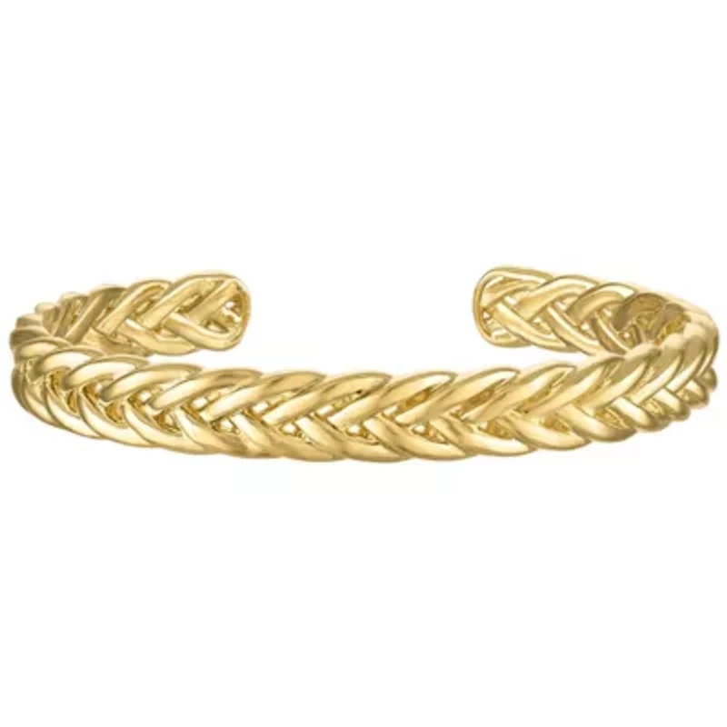 Gold Over Brass Cuff Bangle