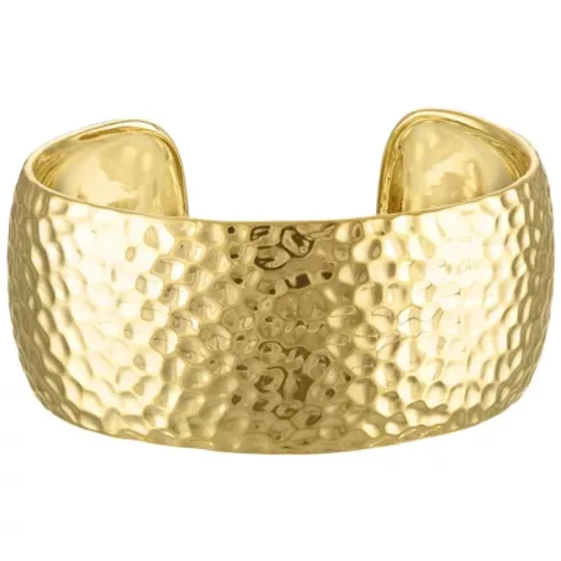 Gold Over Brass Cuff Bangle