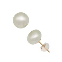 14Kt 7mm Fresh Water Pearl Studs