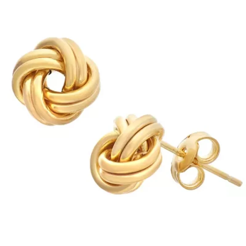 Sterling Silver Love Knot Stud Earring