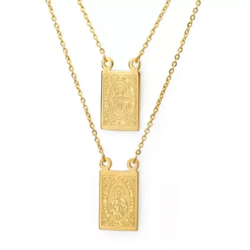 Stainless steel religious necklace