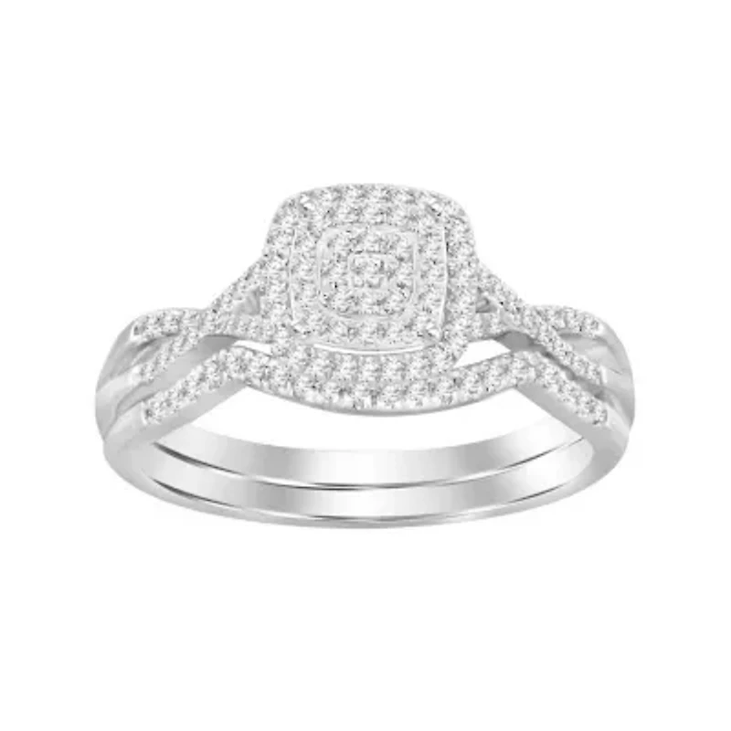 1/4ct. t.w. Diamond Baby Bridal Set in 10K White Gold