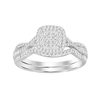 1/4ct. t.w. Diamond Baby Bridal Set in 10K White Gold