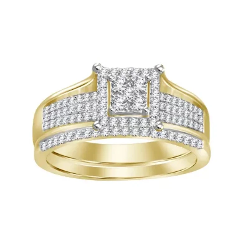 1/3ct. t.w. Diamond Bridal Set in 10K Yellow Gold