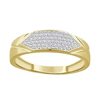 1/5ct. t.w. Diamond Men's Band in 10K Yellow Gold