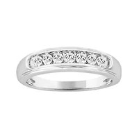 1/4ct. t.w. Diamond Men's Band in 10K White Gold