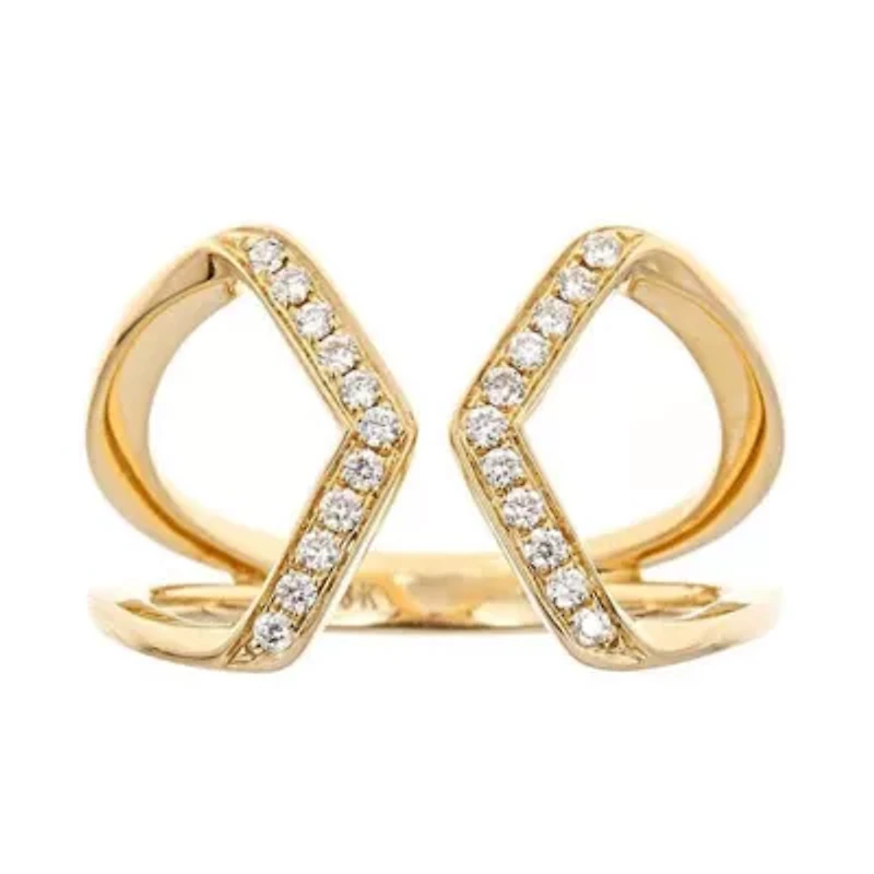 DIAMOND Ring 10K YELLOW GOLD