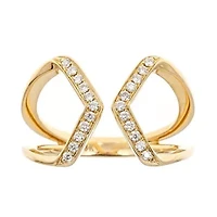DIAMOND Ring 10K YELLOW GOLD