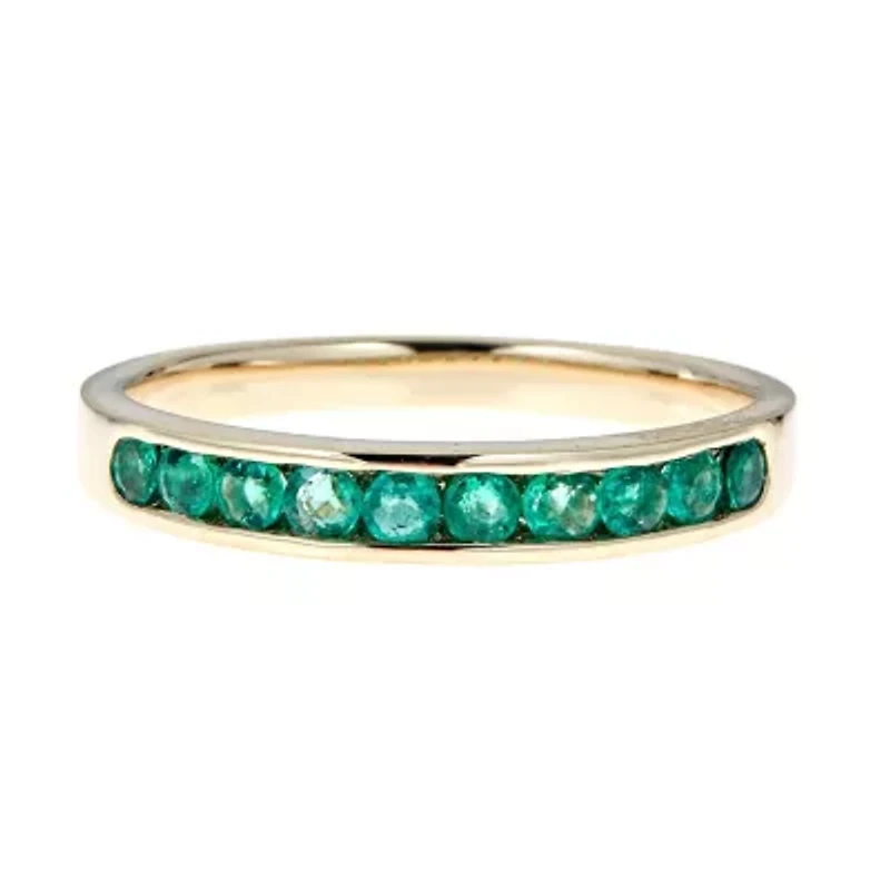 EMERALD Ring 10K YELLOW GOLD