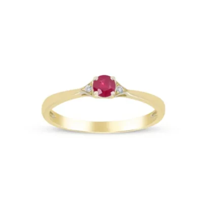 RUBY Ring 10K YELLOW GOLD