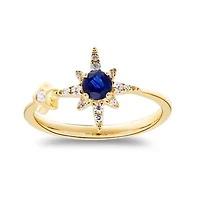 SAPPHIRE Ring 10K YELLOW GOLD