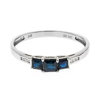 SAPPHIRE Ring 10K WHITE GOLD