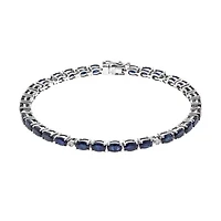 SAPPHIRE Bracelet in 10K WHITE GOLD