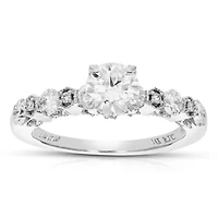 Lab Created ct. t.w. Engagement Ring 14K White Gold