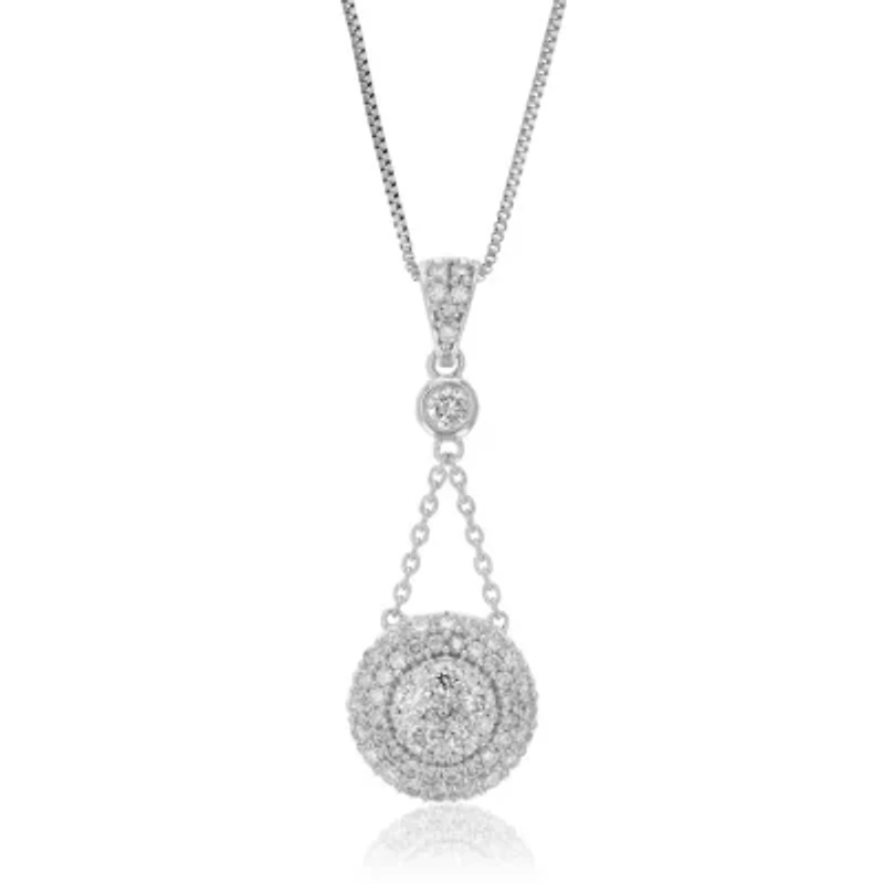 Lab Created 3/4 ct. t.w. Lab Grown Diamond Pendant Necklace in 925 Sterling Silver
