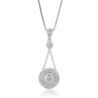 Lab Created 3/4 ct. t.w. Lab Grown Diamond Pendant Necklace in 925 Sterling Silver