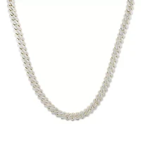 3.15 ct. tw Natural Diamod Cuban Chain in 10K Yellow Gold