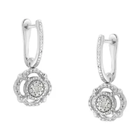 Silver Miracle- Diamond Accent Drop and Dangle Earrings