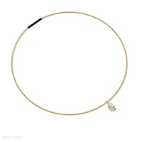 Lab Created 18k Vermeil Plated Silver1.30 Ct Pear Cut Lab Grown Diamond Pendant Necklace 18"