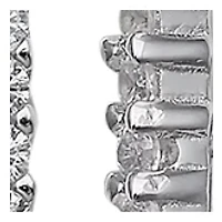 Sterling Silver Pavé Cubic Zirconia Bar Necklace and Stud Earring Set