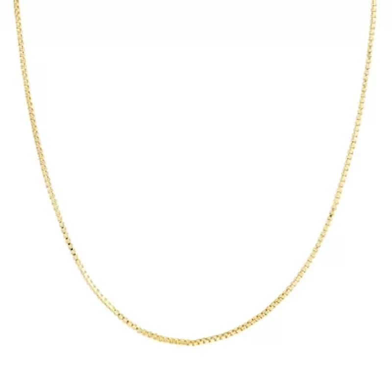 Gold Plated 20IN Box Chain Necklace