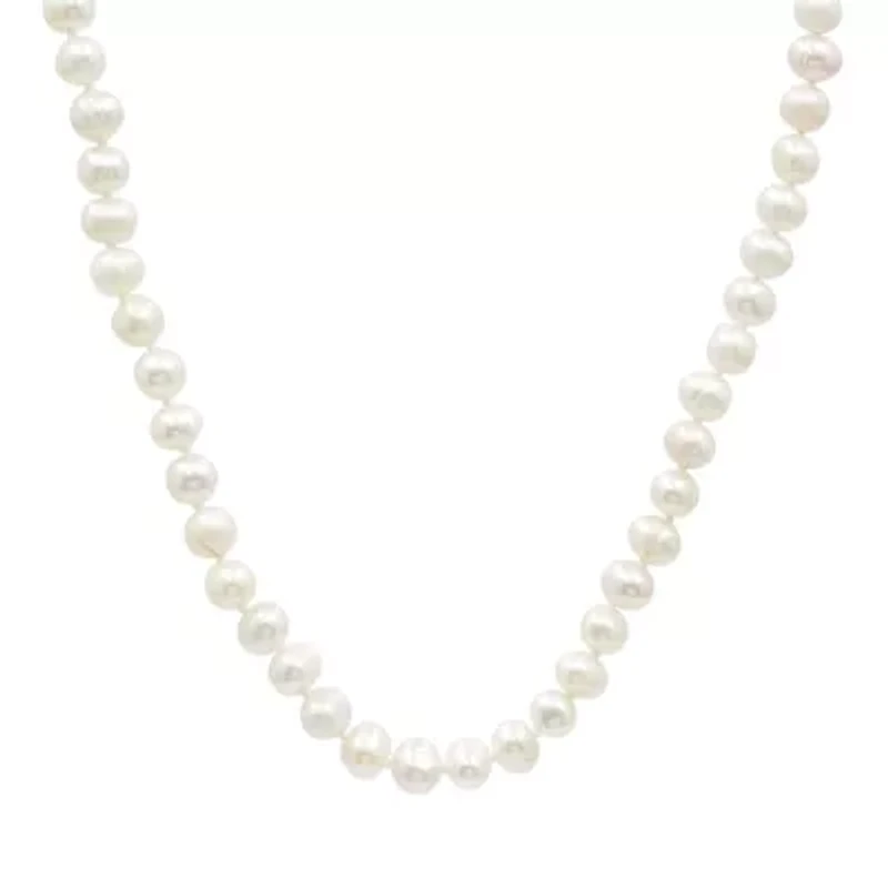 Sterling Silver 16+2IN Fresh Water Pearl Strand Necklace