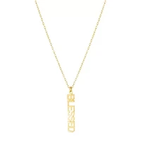 Gold Over Sterling Silver 16+2-in. Blessed Vertical Necklace