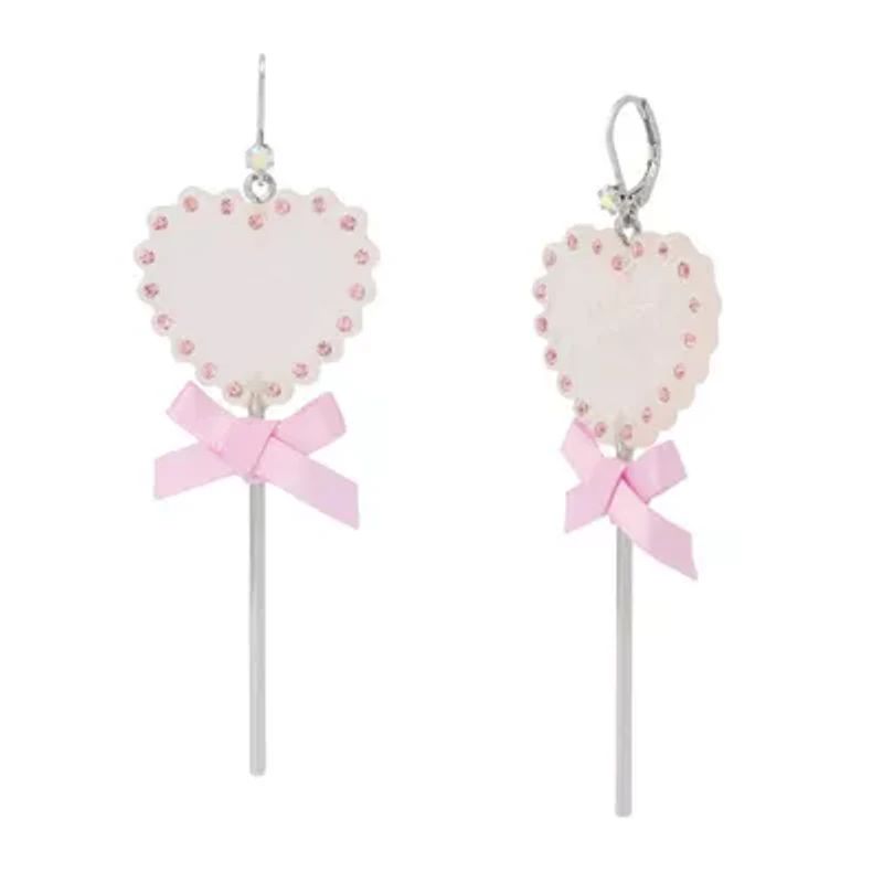 Love Spell Heart Lollipop Drop Earrings