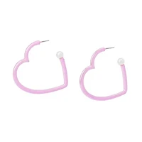Love Spell Heart Hoop Earrings