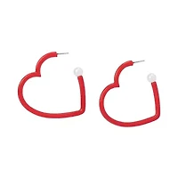Love Spell Heart Hoop Earrings