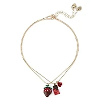 Love Spell Chocolate Strawberry Necklace Set